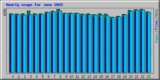 Hourly usage for June 2022